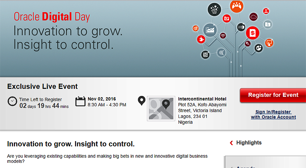 Oracle to stage three-city Africa road show in November