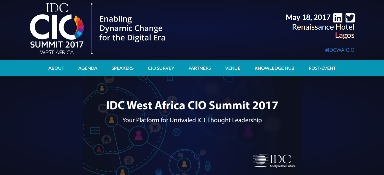 IDC to host fourth edition of West Africa CIO Summit in Lagos