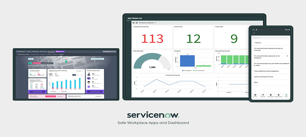 ServiceNow releases apps to help employees return safely to the workplace.