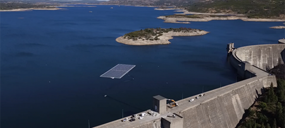 The first hybrid FPV and hydroelectric dam power plant system