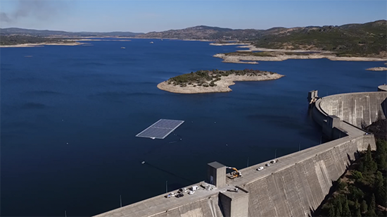 The first hybrid FPV and hydroelectric dam power plant system