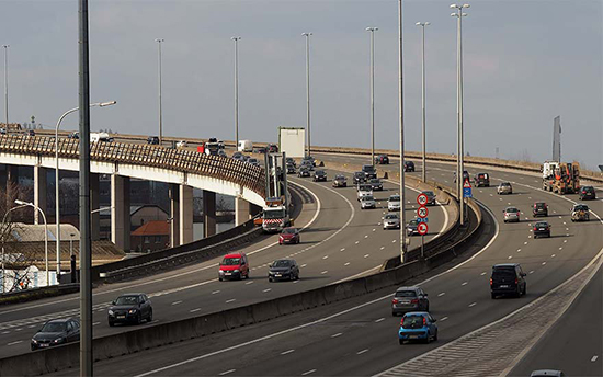 Webtool records traffic on and around the Brussels ring road
