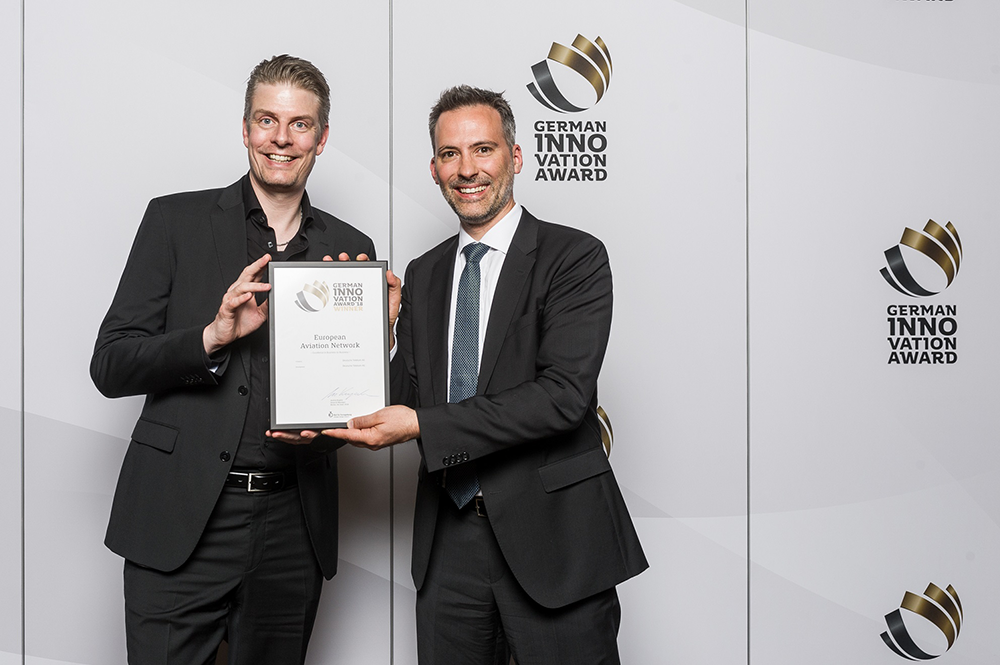Aviation network inflight broadband wins German Innovation Award