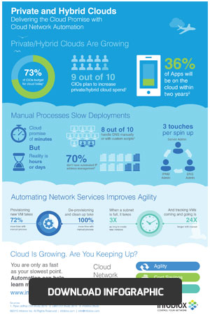 Infographics: Infoblox Private and Hybrid Clouds