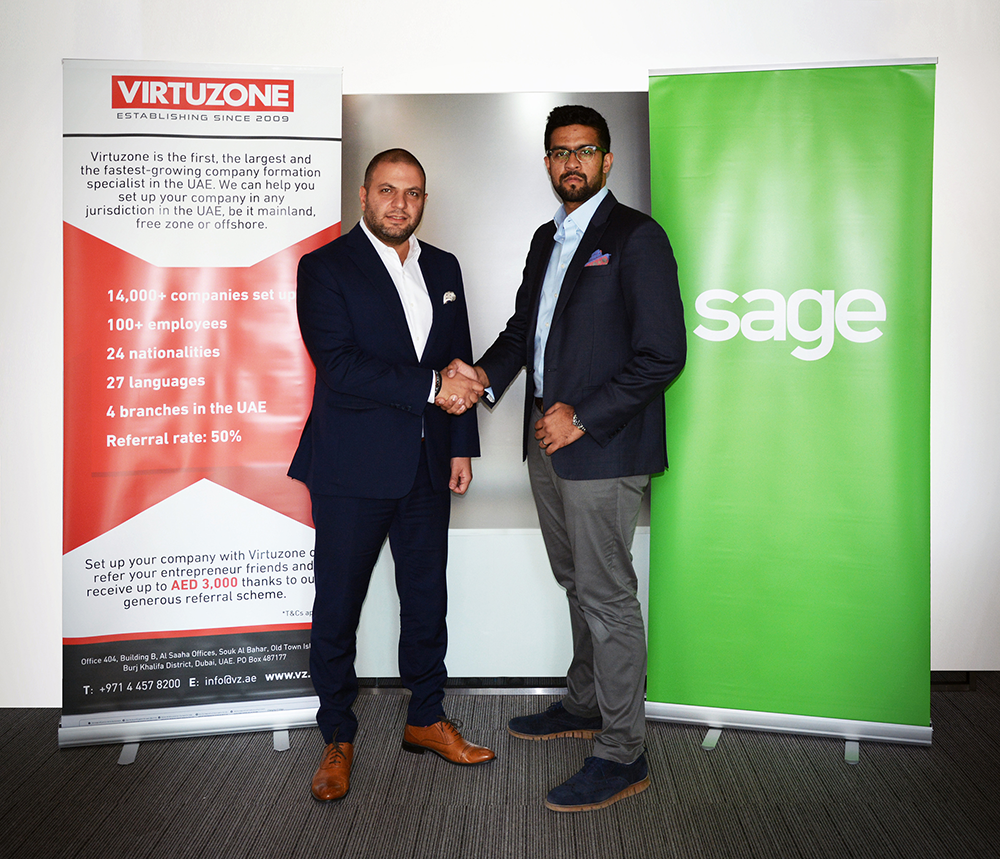 Virtuzone partners with Sage to offer world-class accounting software