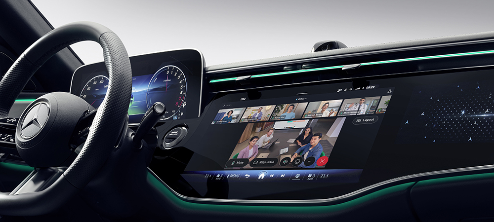 New Mercedes-Benz E Class vehicles will be equipped with Webex AI audio capabilities