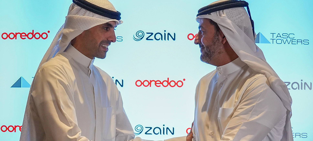 Ooredoo, Zain and TASC Towers create the largest tower company in the MENA region valued at USD 2.2 Billion