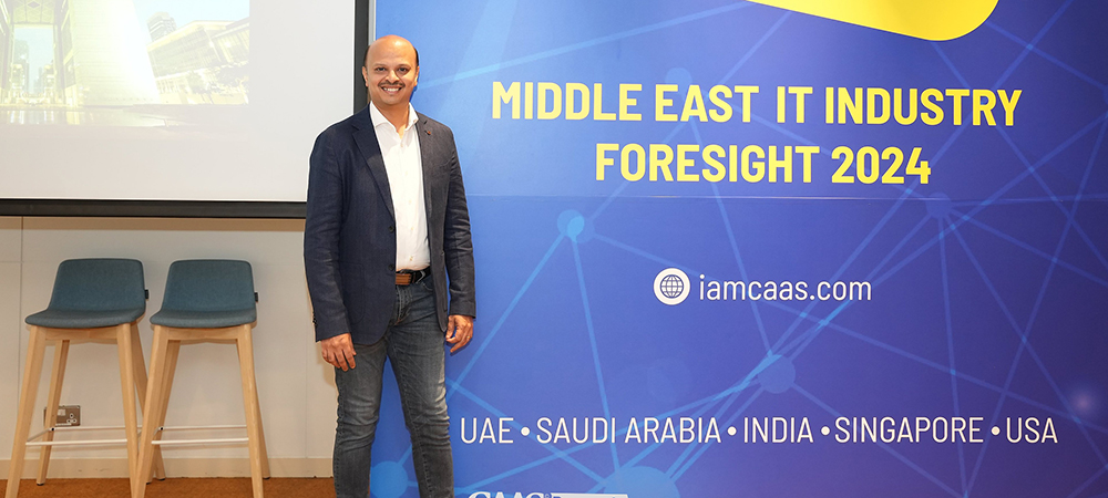 Jayakumar Mohanachandran, Chief Research Officer, introduced the CaaS Middle East IT Industry Foresight Survey.