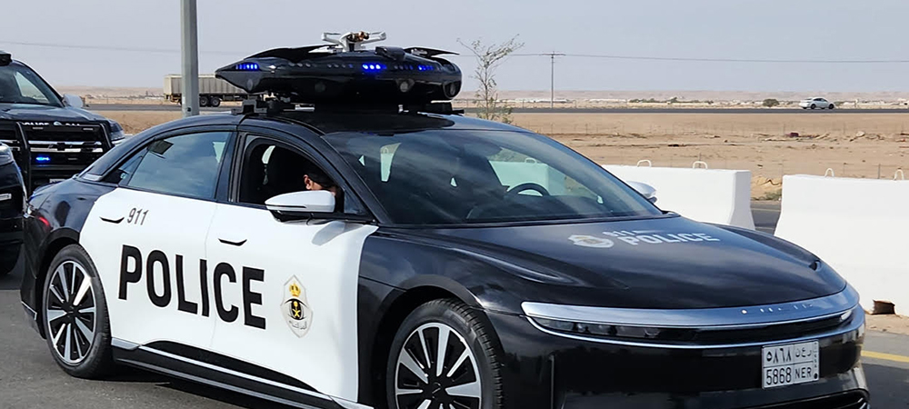 Saudi’s Ministry of Interior transforms the future of policing with Zenith Technologies’ disruptive AI-drone-embedded EagleEye Lightbar