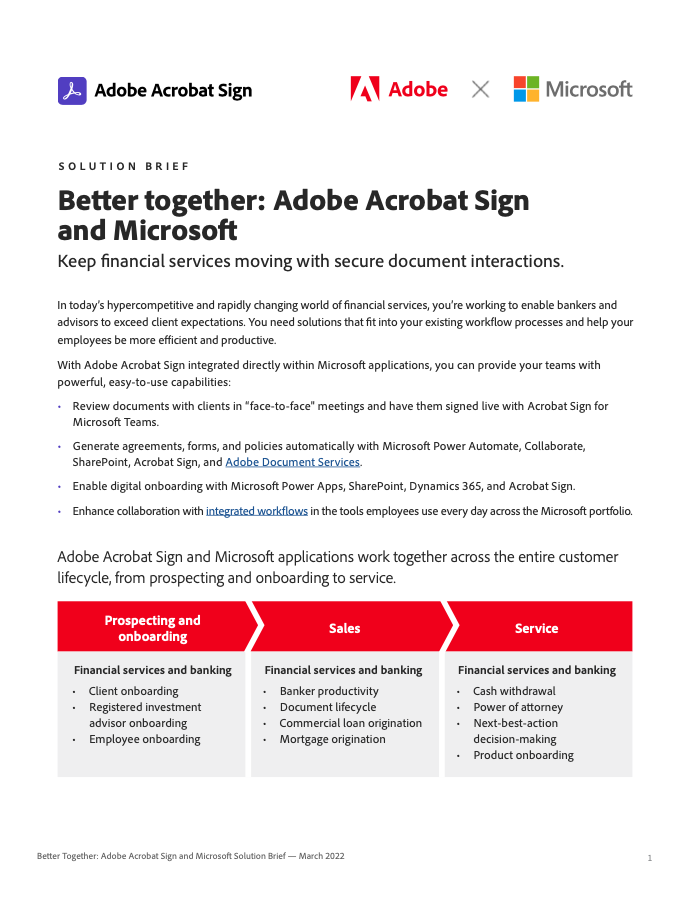 Better together: Adobe Acrobat Sign and Microsoft – Intelligent CIO ...